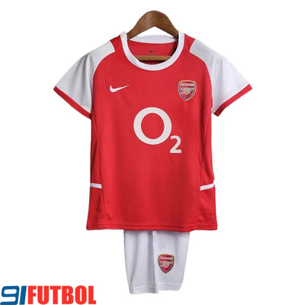Camisetas De Futbol Arsenal Retro Ninos Primera 2002/2004