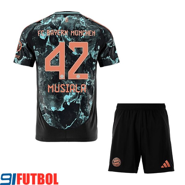 Camisetas De Futbol Bayern Munich (MUSIALA #42) Ninos 2024/2025 Segunda