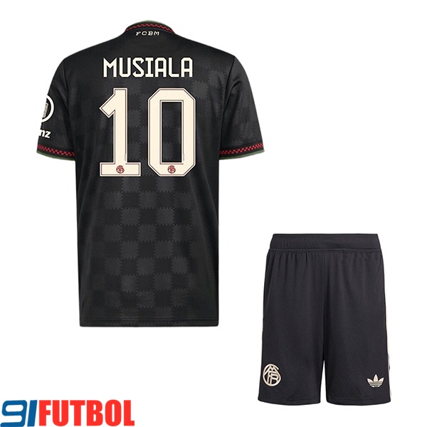Camisetas De Futbol Bayern Munich (MUSIALA #10) Ninos 2025/2026 Champions League